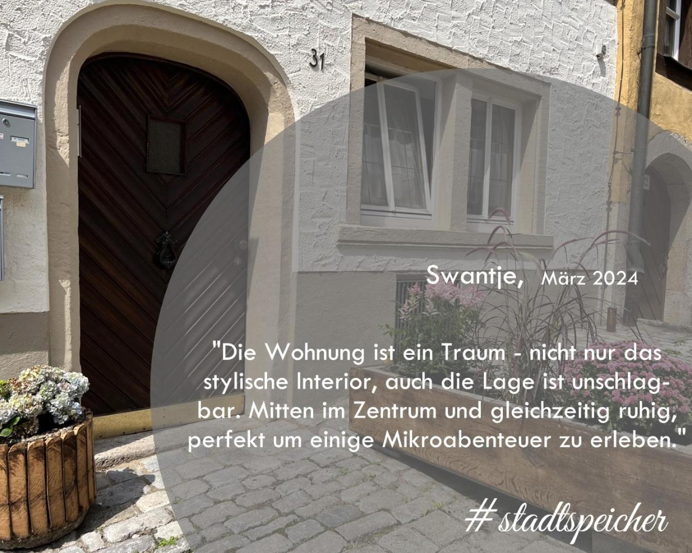 #Stadtspeicher - Gruener Stern Das Apartment Mitten In Der Altstadt Ротенбург-на-Таубері Екстер'єр фото